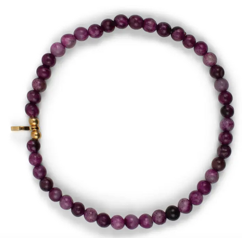 Purple Phosphorite Signature Stone Stacking Bracelet - PARK STORY