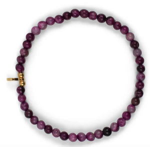 Purple Phosphorite Signature Stone Stacking Bracelet - PARK STORY