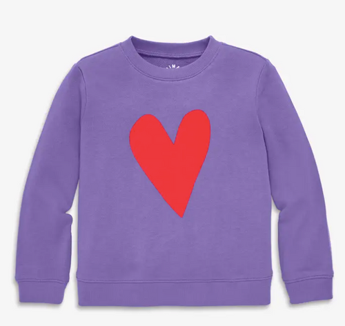 Kids Sweatshirt in Heart Sweatshirt - PARK STORY
