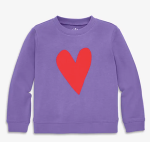 Kids Sweatshirt in Heart Sweatshirt - PARK STORY