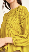 Load image into Gallery viewer, Ynez Hand Smocked Blouse in Citronelle - PARK STORY

