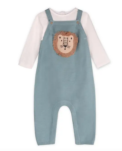 Lion Baby Overall Knit Set (Organic) - PARK STORY