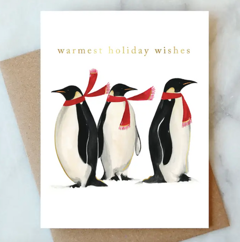Penguins Holiday Greeting Card - PARK STORY