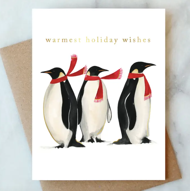Penguins Holiday Greeting Card - PARK STORY