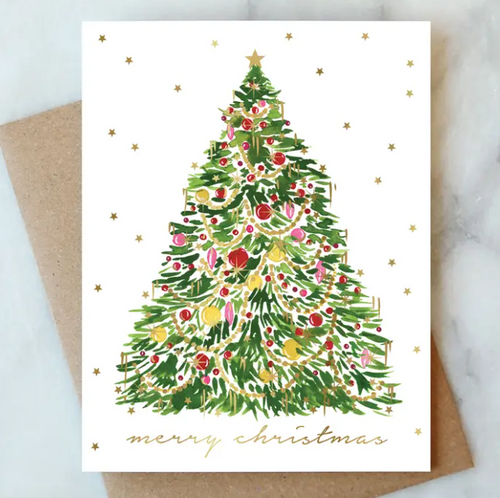 Tinsel Christmas Tree Holiday Card - PARK STORY