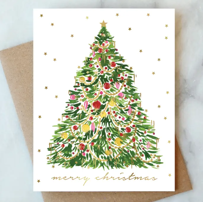 Tinsel Christmas Tree Holiday Card - PARK STORY