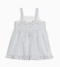 Load image into Gallery viewer, Juliette Seersucker Tank Dress - Shore Stripe / Sea - PARK STORY
