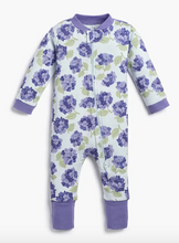 Load image into Gallery viewer, One Piece Baby Pajamas - Purple Hydrangeas - PARK STORY
