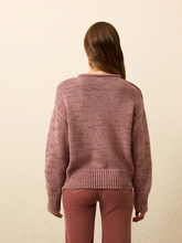 Load image into Gallery viewer, Sunwashed Cotton Roll Neck Sweater in Nostalgia Rose - PARK STORY
