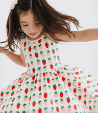 Load image into Gallery viewer, Strawberry Twirl Dress - PARK STORY
