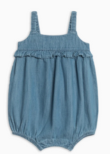 Load image into Gallery viewer, Gemma Chambray Bubble Romper - PARK STORY
