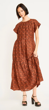 Load image into Gallery viewer, Vienna Maxi Dress in Amber Cattail - PARK STORY
