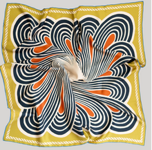 Load image into Gallery viewer, Small Twofer Silk Scarf in Sprial - PARK STORY
