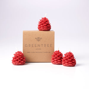 Set of Wee Pinecone Candles (multiple colors)