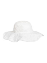 Load image into Gallery viewer, Organic Baby and Kids Eyelet Sun Hat - Coconut - PARK STORY
