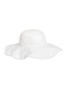 Organic Baby and Kids Eyelet Sun Hat - Coconut - PARK STORY