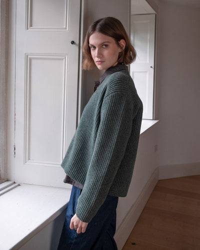 Amita Ribbed Cardigan - PARK STORY