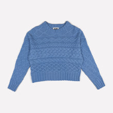 Load image into Gallery viewer, Cable Cotton Crew Neck Sweater - PARK STORY
