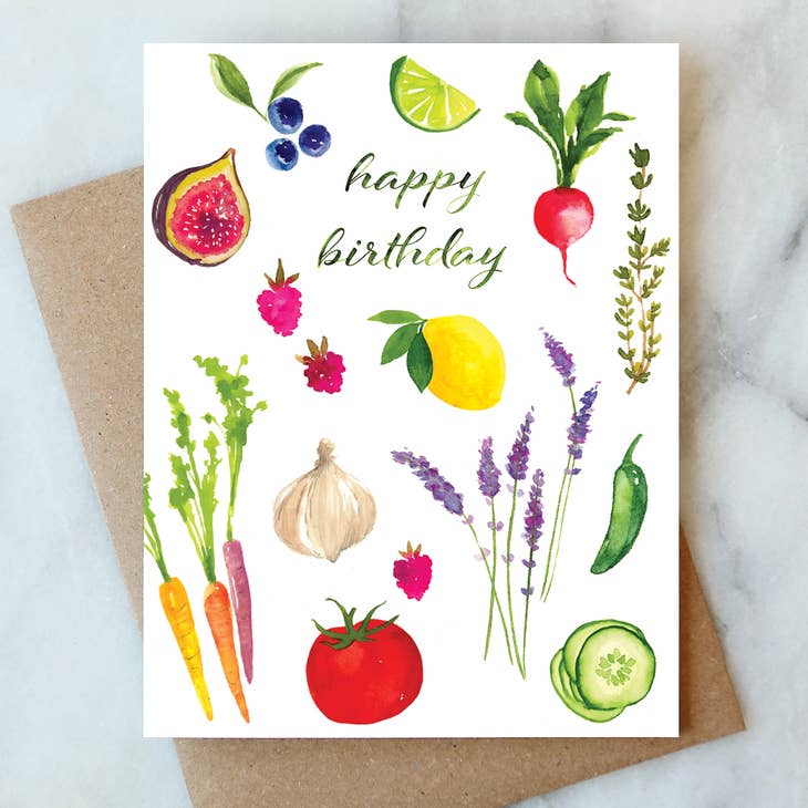 Garden Happy Birthday Card