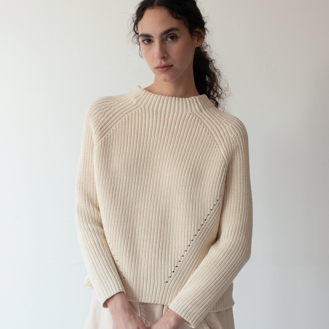 Daphne Sweater in Off White - PARK STORY