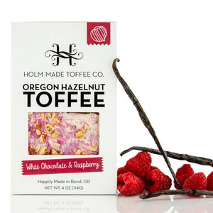 White Chocolate Raspberry Oregon Hazelnut Toffee