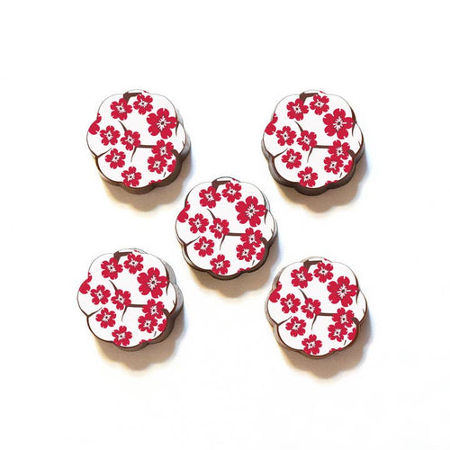 Red Cherry Blossom Chocolates (5 piece box) - PARK STORY