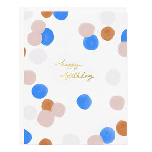 Birthday Colorful Dots Greeting Card