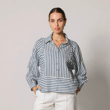 Load image into Gallery viewer, Isadora Blouse in Vintage Blue - PARK STORY
