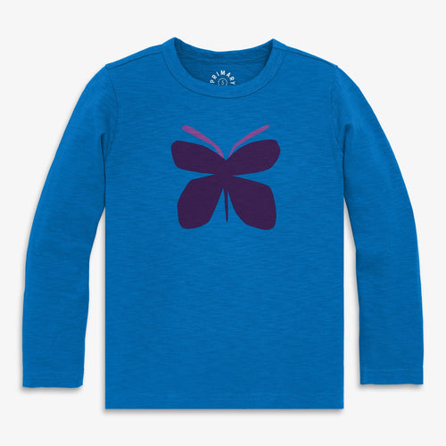 Kids Long Sleeve Graphic Tee -- Butterfly - PARK STORY