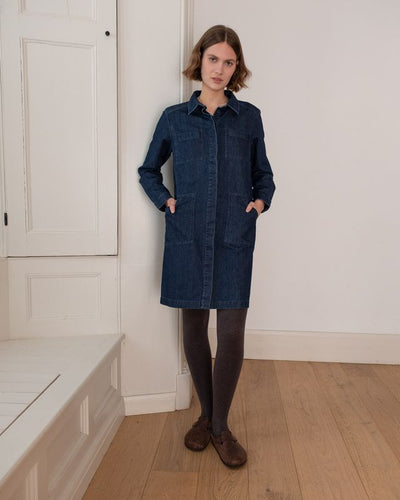 Ocean Shirt Dress - PARK STORY