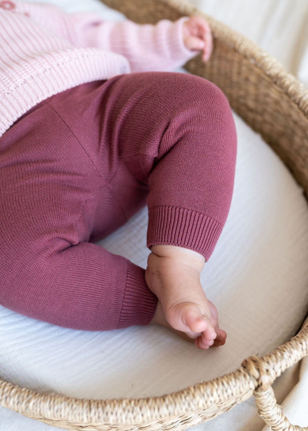 Baby Side Pocket Sweater Knit Pants (Organic Cotton) - PARK STORY