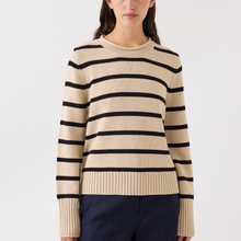 Load image into Gallery viewer, Quinn Stripe Cotton Sweater - PARK STORY
