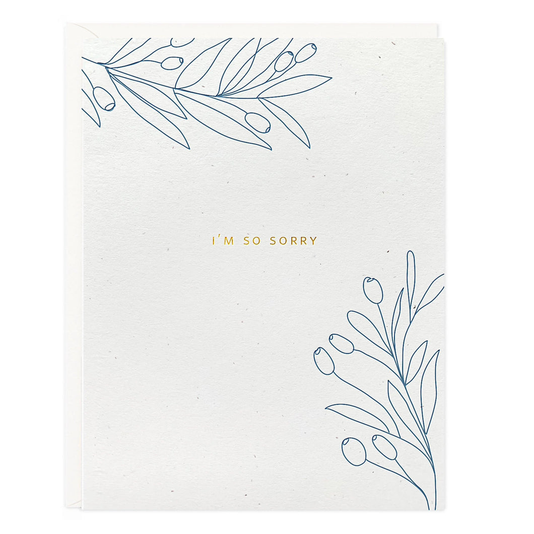 So Sorry Botanical Greeting Card - PARK STORY