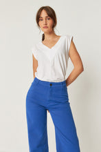 Load image into Gallery viewer, Double V Neck Sleeveless Tee - PARK STORY
