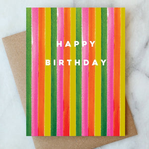 Starburst Happy Birthday Greeting Card - PARK STORY