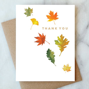 Fall Leaves Thank You Card - PARK STORY