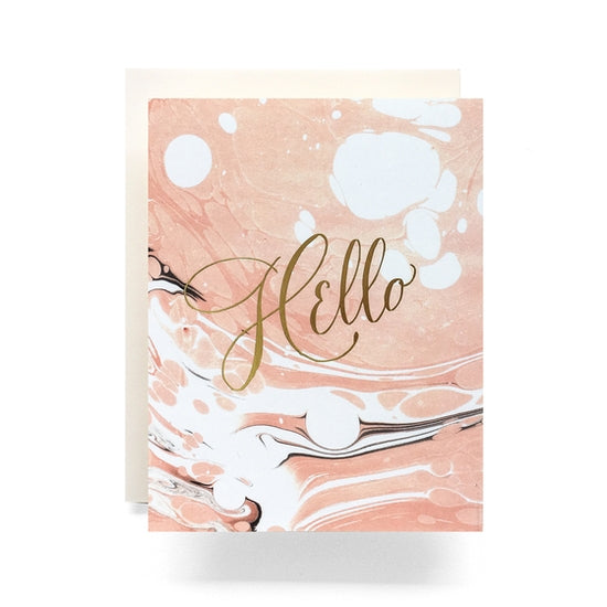 Hello Marble Greeting Card - PARK STORY