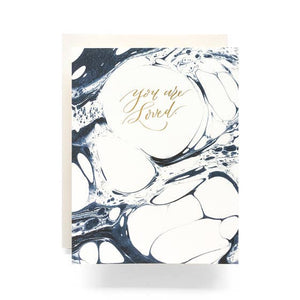 Marbled You Are Loved Greeting Card