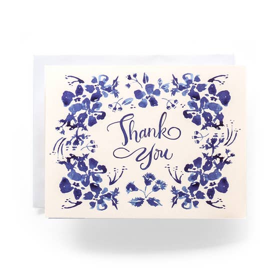 Wildflower Thank You Greeting Card, Box Set of 8