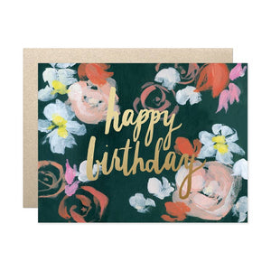 Coral Floras Happy Birthday Greeting Card - PARK STORY