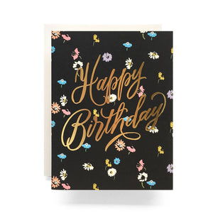 Ditsy Floral Happy Birthday Greeting Card - PARK STORY
