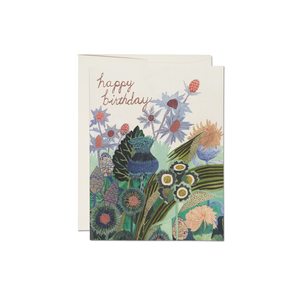 Thistle Happy Birthday Greeting Card
