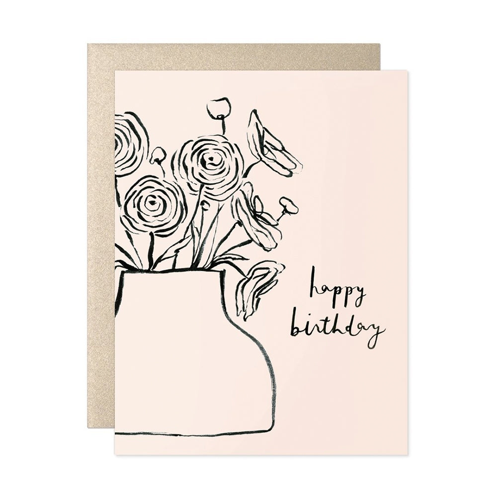 Happy Birthday Ranunculus  Card - PARK STORY