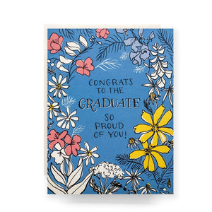 Floral Toile Congrats Grad Card - PARK STORY