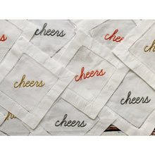 Load image into Gallery viewer, Cheers Cocktail Napkin (set of 4) - PARK STORY
