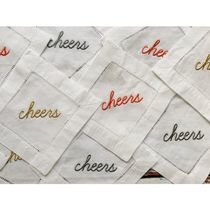 Cheers Cocktail Napkin (set of 4) - PARK STORY