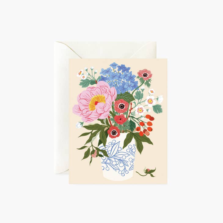 Garden Vase Greeting Card
