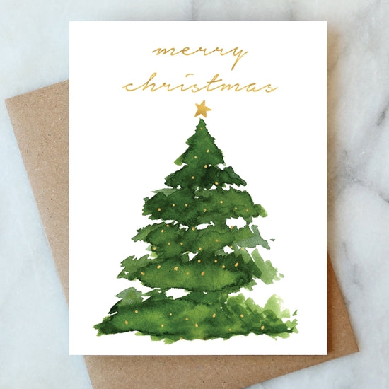 Merry Christmas Tree Card, Boxed Set of 6 - PARK STORY
