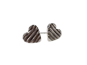 Heart Studs (silver & gold) - PARK STORY
