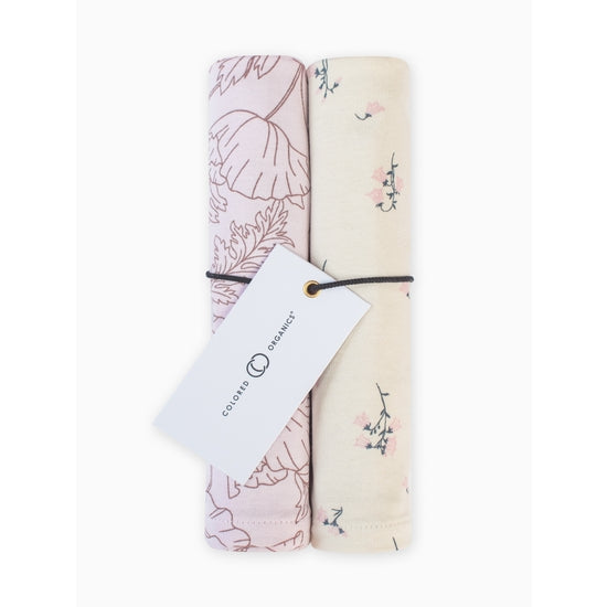 Burp Cloth Set - 2 Pack (Poppy + Bell Floral) - PARK STORY